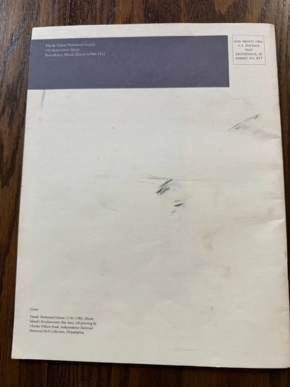 Rhode Island Historical Society Volume 64, Issue 1 2006